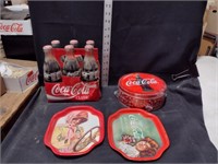 Coca Cola Bottles, Wrapped Tin, Coca Cola Tins