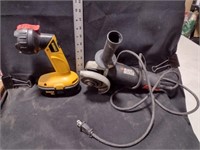 B&D Grinder & DEWALT 18v Flashlight Lot