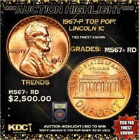 ***Auction Highlight*** 1967-p Lincoln Cent TOP PO