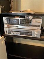 Vintage pioneer receiver and cassette deck player