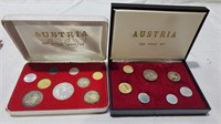 2 Austria proof coin sets