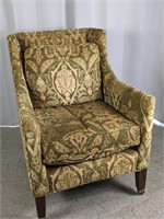 (1) Tapestry UpHolstered Accent Chair On wheels!