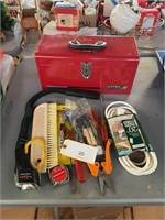 NEW WATERLOO TOOL BOX WITH SOME TOOLS