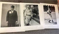 Ruth, Cobb, Gehrig poster lot 1992 printing