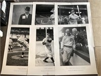6 baseball players poster lot --1992 printing