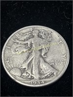 1934 Walking Silver Half Dollar F