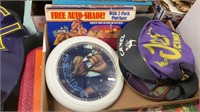 Camel clock and box lot