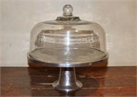 CAKE STAND WITH GLASS COVER