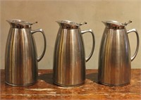 (3) STAINLESS STEEL INSULATED CARAFES