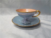 RS Tillowitz Gold rimmed cup and saucer