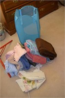 Portable Hamper with Towels & Clothes