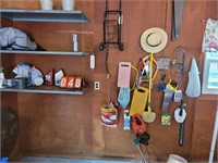 tools on back wall