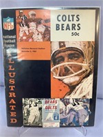 Colts vs Bears Dec 5 1965 program W/ ticket