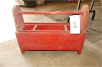 Red Wooden Toolbox