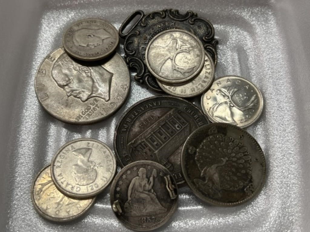 Foreign Currency with Collector Coins