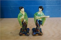 Pair or Oriental Figurines