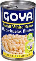Goya Small White Beans 15.5oz Cans (Pack of 24)