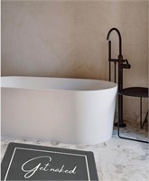 Quick Dry Bath Mat - Non Slip Rug, Grey
