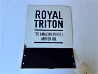 Royal Triton The Amazing Purple Motor Oil Sign