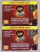 2 Boxes Zip Firestarter Sticks