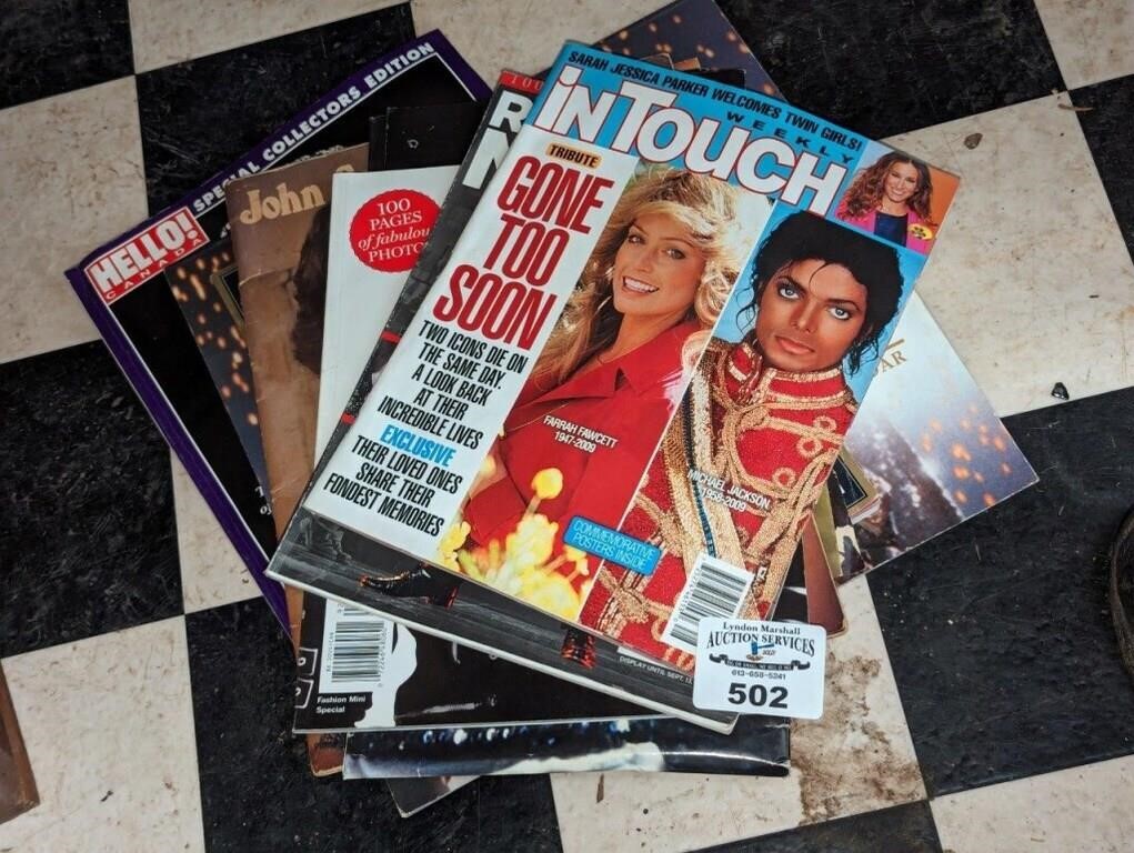 Michael Jackson, etc Printed collectible mags