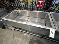 S/S 69"24"X34" INSULATED ICE CHEST W/CASTERS