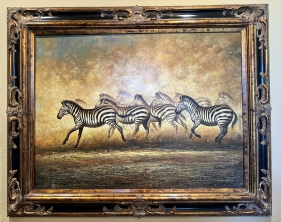 Running Zebras Wall Art