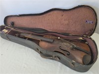 Violin in case