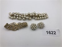 Costume Jewelry - Bracelets & Clip-on Earrings