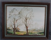 R. DERIEG Framed signed Art