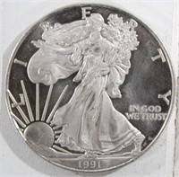 1991 1 oz Silver Eagle