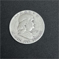 1951 Franklin Silver Half Dollar