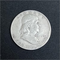 1950-D Franklin Silver Half Dollar