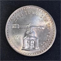1979 Mexico 1 oz Silver Onza Balance Scale