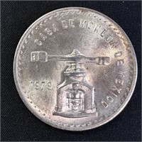 1979 Mexico 1 oz Silver Onza Balance Scale