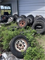 Group lot of tires, and wheels severtal are new.
