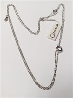 SILVER PERSONAL LABEL NECKLACE