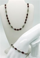 Beaded Necklace & Bracelet Set