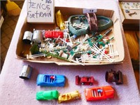 Vintage Plastic Toy Cars & Railroading Accessories