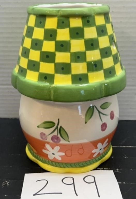 Ceramic floral candle holder