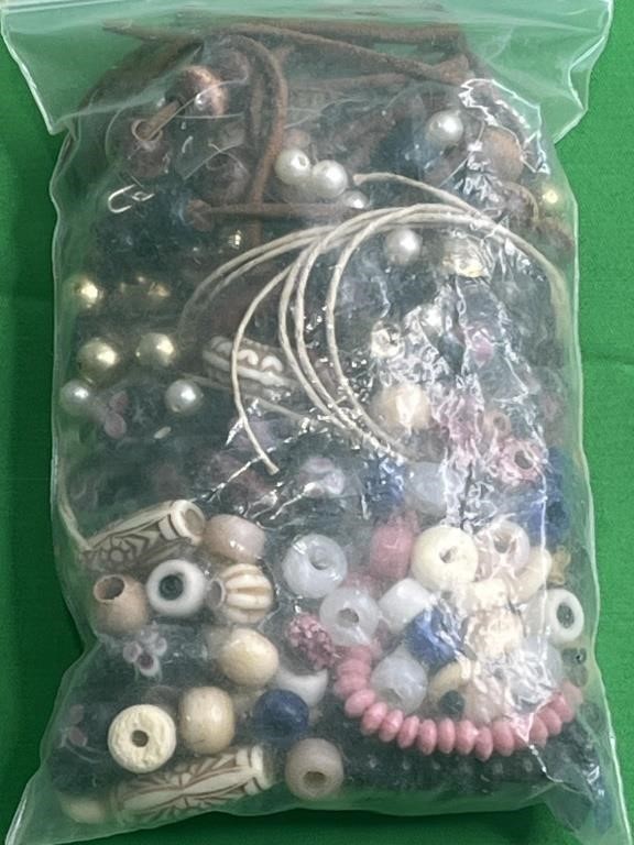 Beads, Leather Strips, Jewelry making accessories