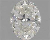 Gia Certified Oval Cut .90ct Si1 Diamond