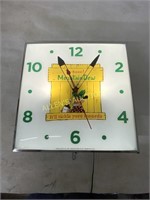 METAL MOUNTAIN DEW WILLY GLASS FRONT CLOCK
