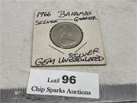 Bahamas 1966 GEM Uncirculated Quarter