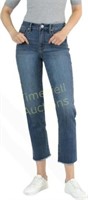 OFLUCK Women's Straight Leg Jeans  Blue