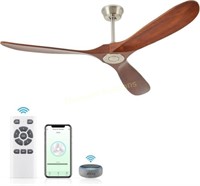 70' Ceiling Fan  3 Walnut Blades  Remote