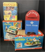 Fisher Price Playskool Toys, Mailbox, Game.
