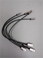 New 4 lightning to USB charging cables, all 12