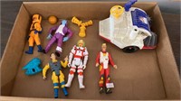 Lot of The Real Ghostbusters Figures and Vehicle