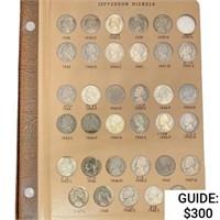 1938-2011 Jefferson Nickels Book (165 Coins)